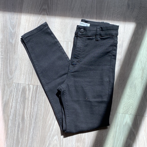 *NEW* PULL&BEAR BLACK HIGH RISE JEANS SIZE US 4 / EUR 36 - Picture 4 of 6